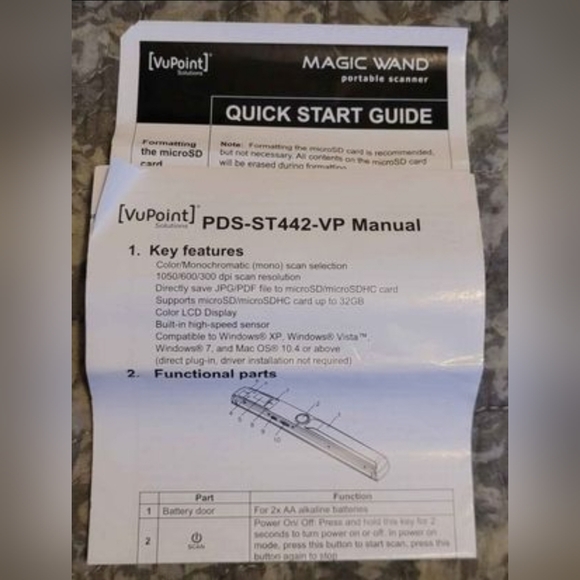 VuPoint Solutions Magic Wand III Platinum Portable Scanner - Picture 4 of 4
